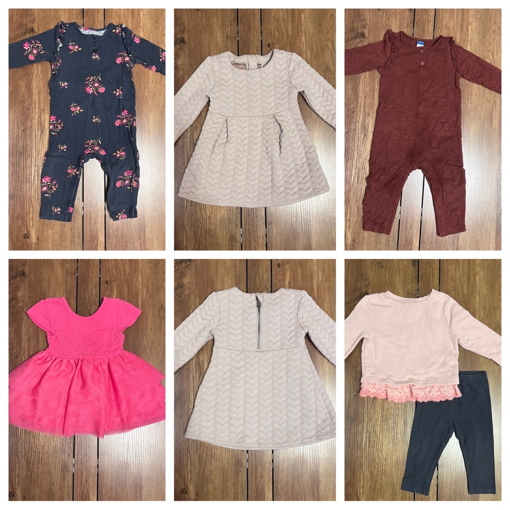 Old Navy Girls 12-18 Month Clothing Lot 5 Outfits/6 Pieces
